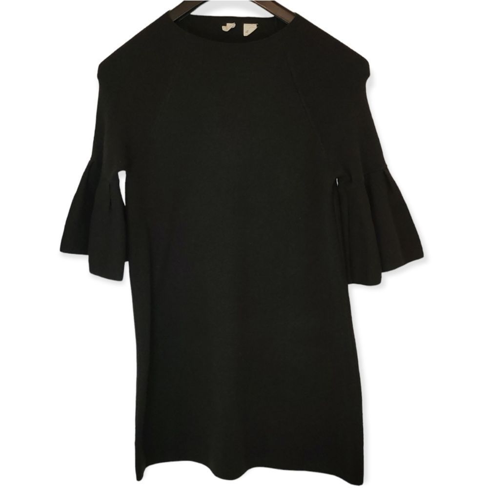 Anthropologie Moth Women's Black Tunic Sweater Dress Size Small